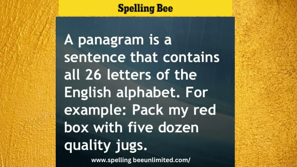 Pangram Game Rules
